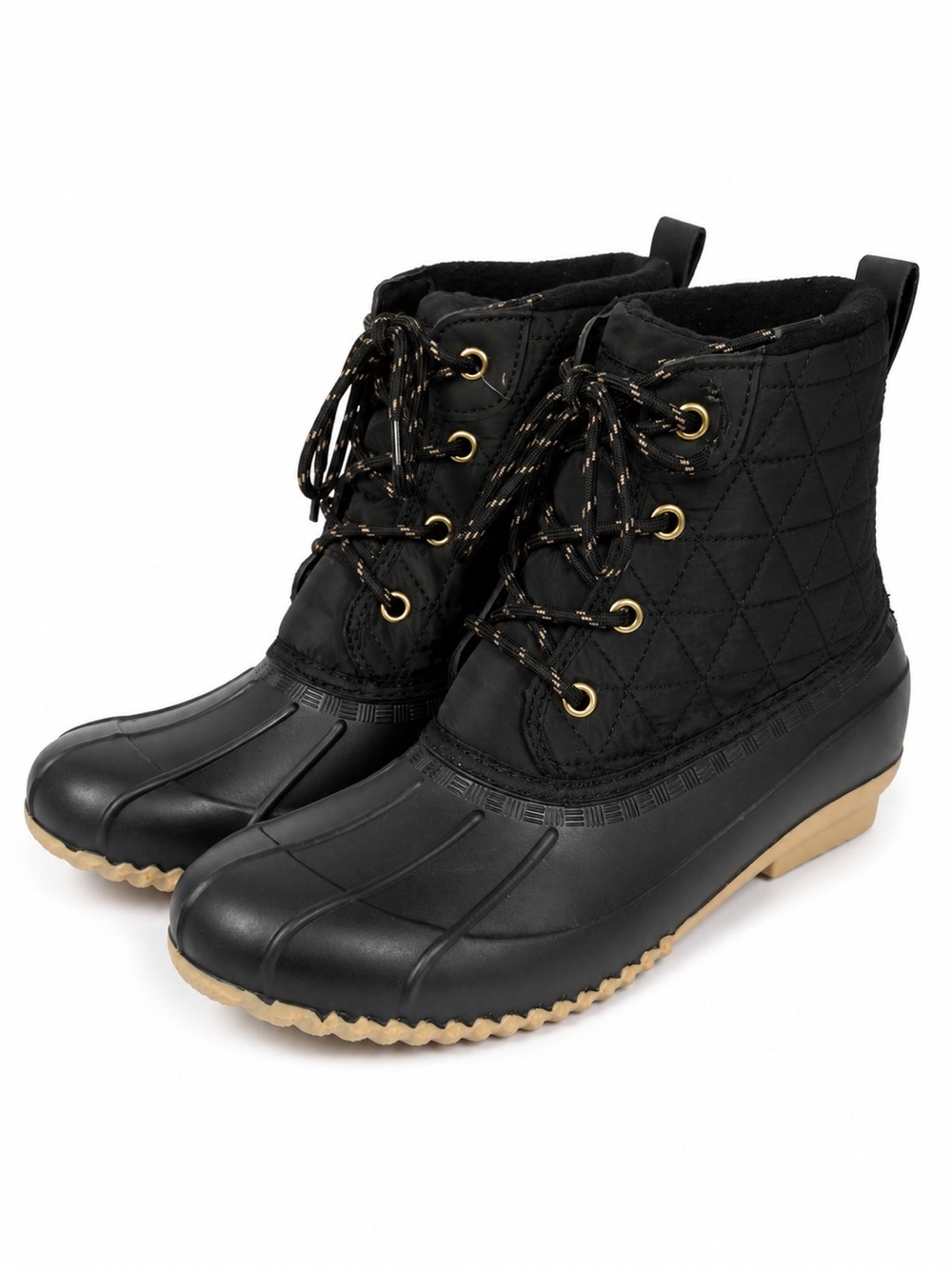 Magellan Outdoors Black Quilted Duck Boots Waterproof Winter Boots Sz 9 NEW